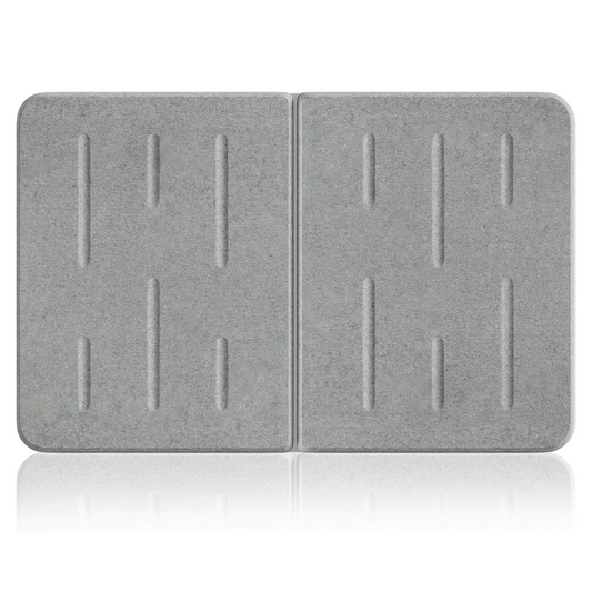 gray stone bath mat