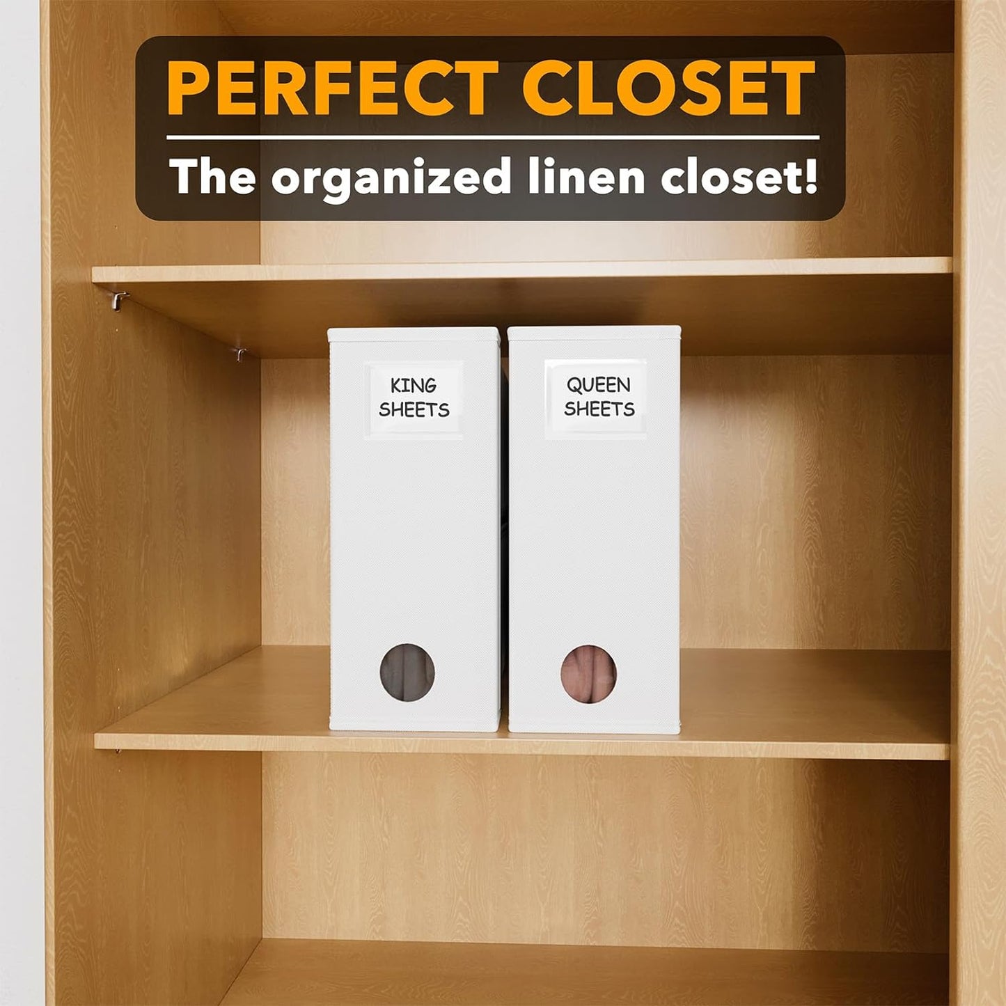 bed sheet set storage organizer