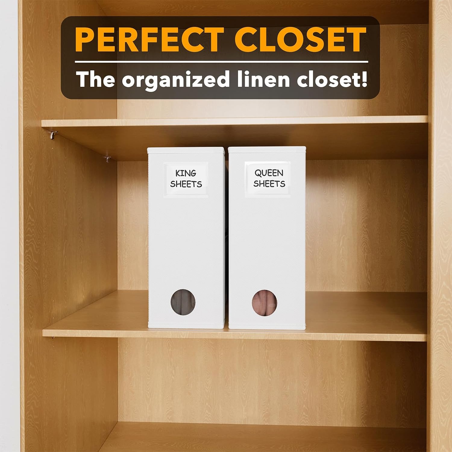 bed sheet set storage organizer