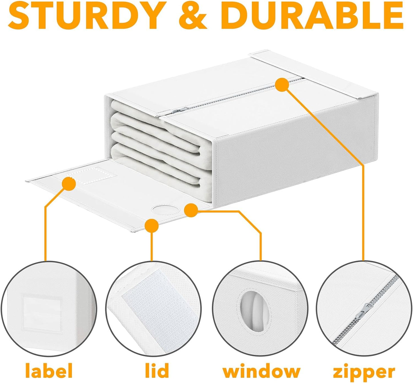bed sheet set storage organizer