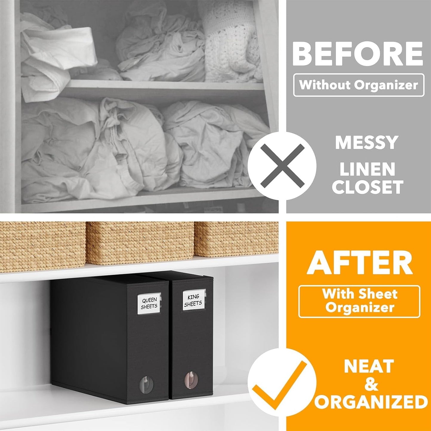 Bed sheet storage container