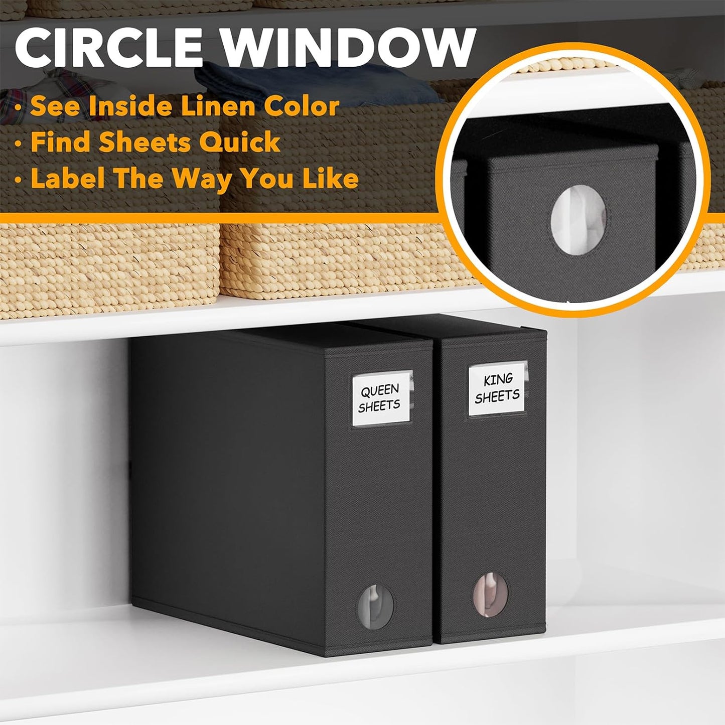 Bed sheet storage container