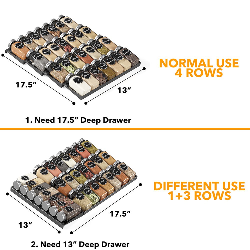spice drawer organizer