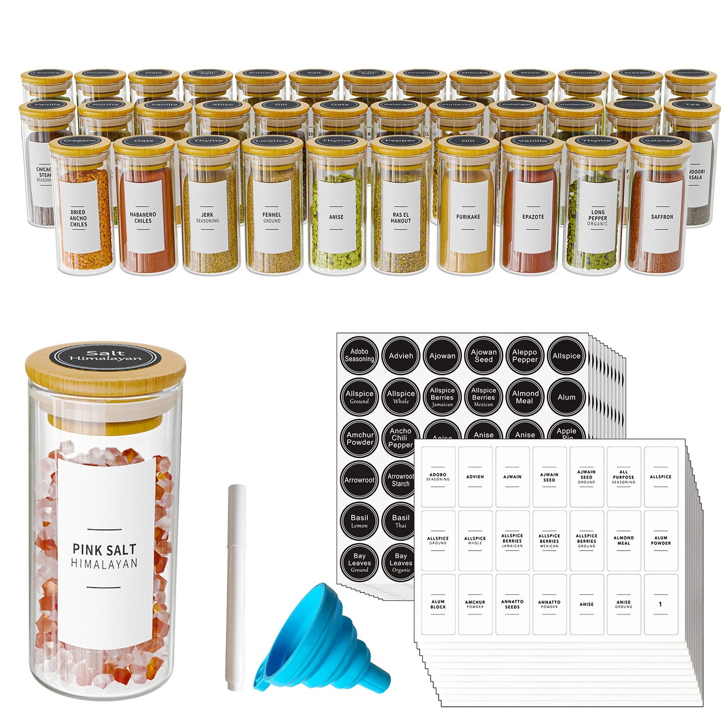 empty spice jars