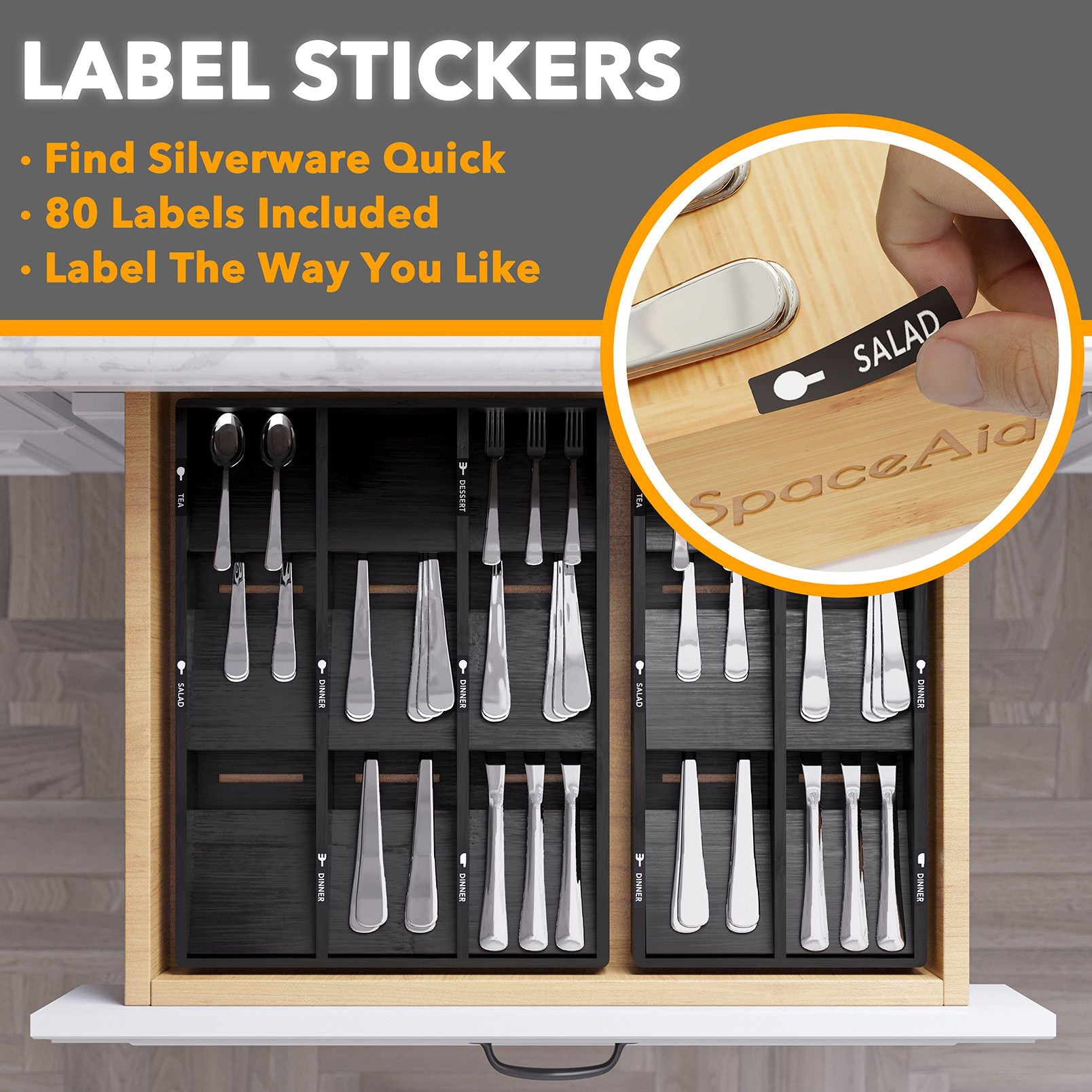 kitchen utensil drawer organizer