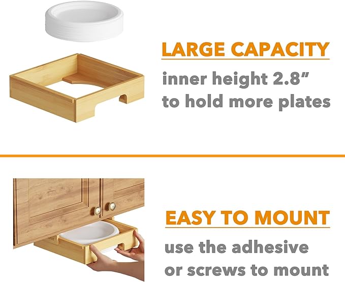 paper plate organizer