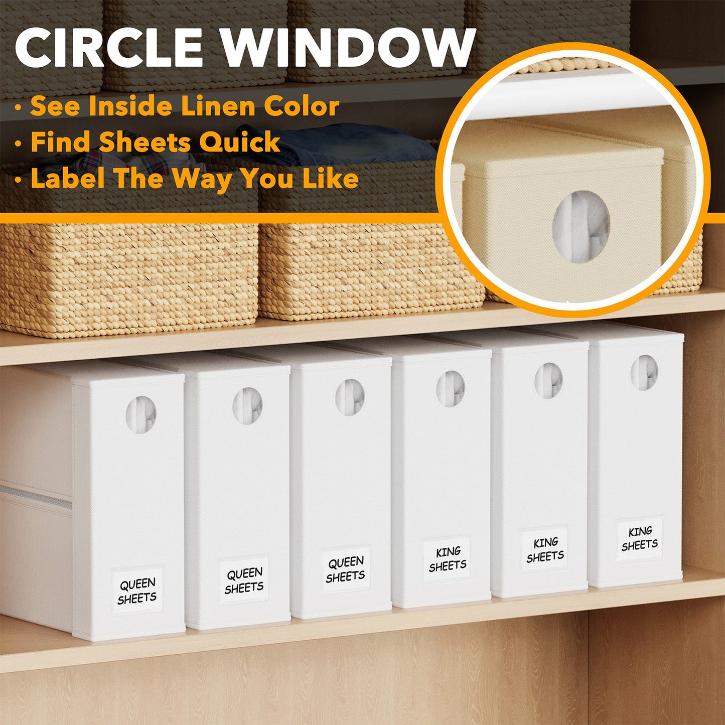 Bed sheet storage organizer