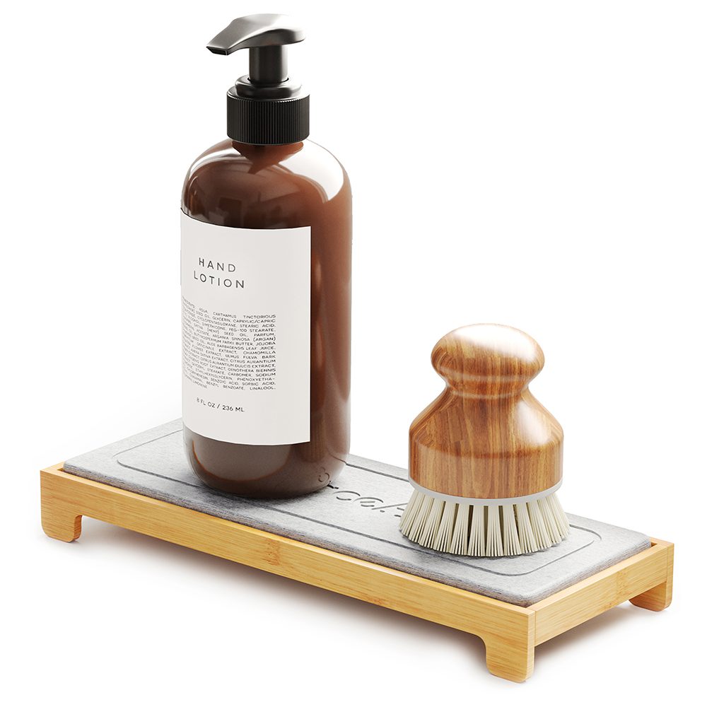  CANRAY Fast Drying Stone Sink Caddy for Kitchen