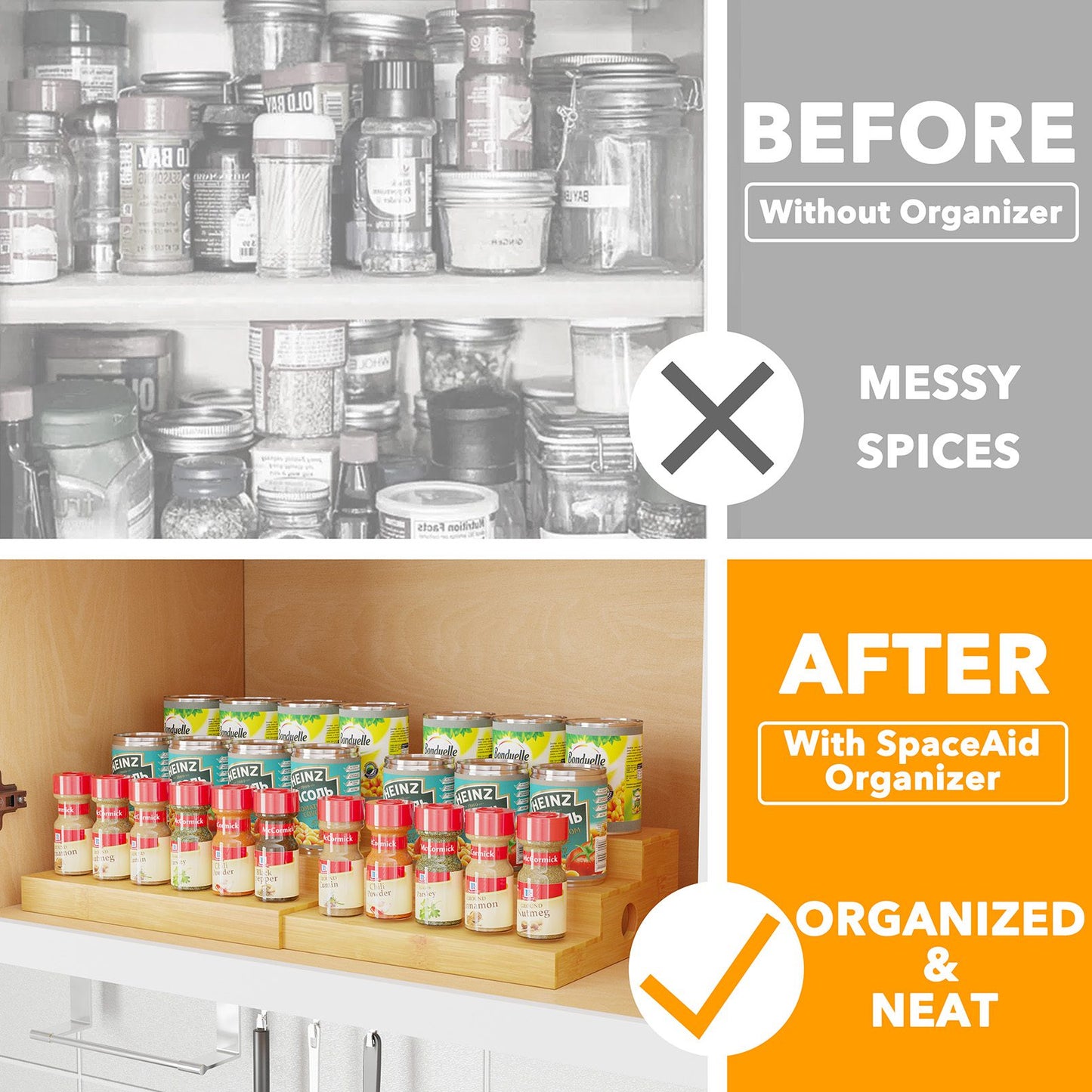 ladder spice organizer