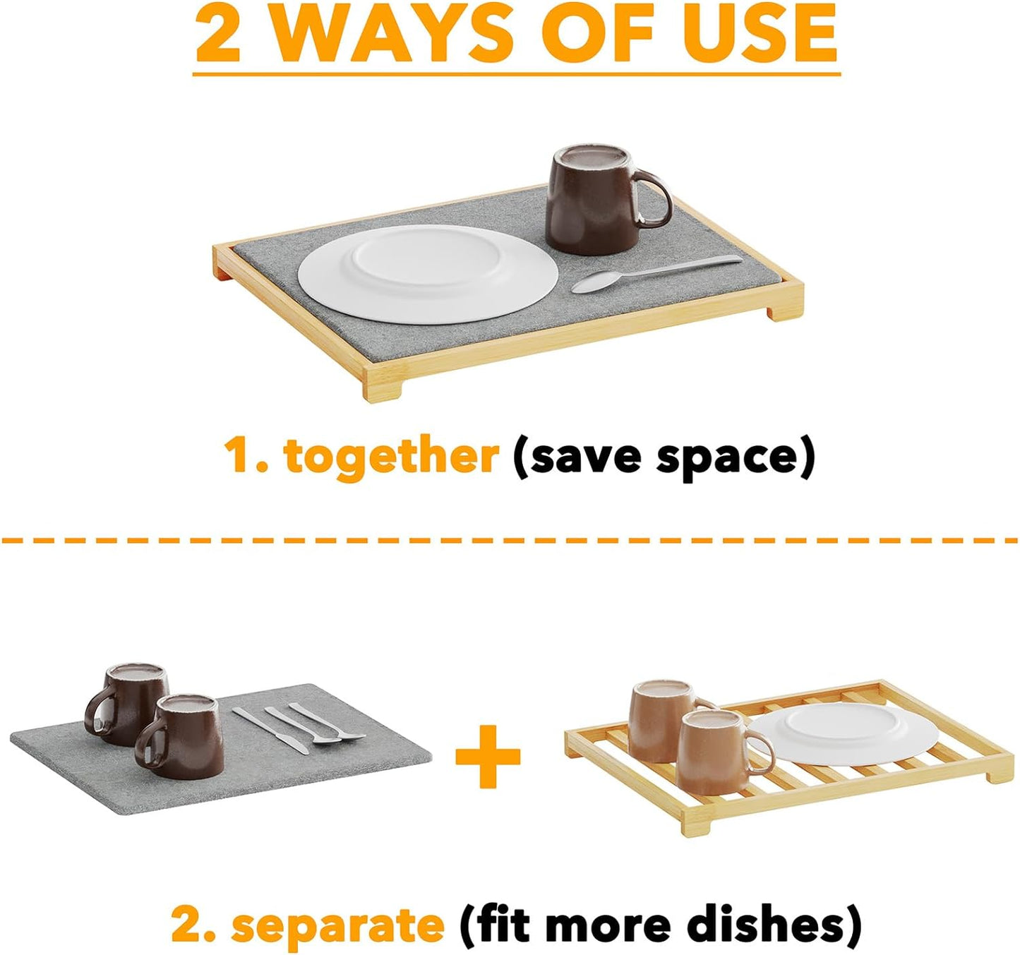 stone dish drying mat