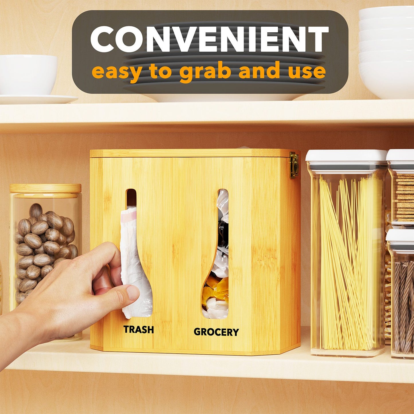SpaceAid trash bag dispenser