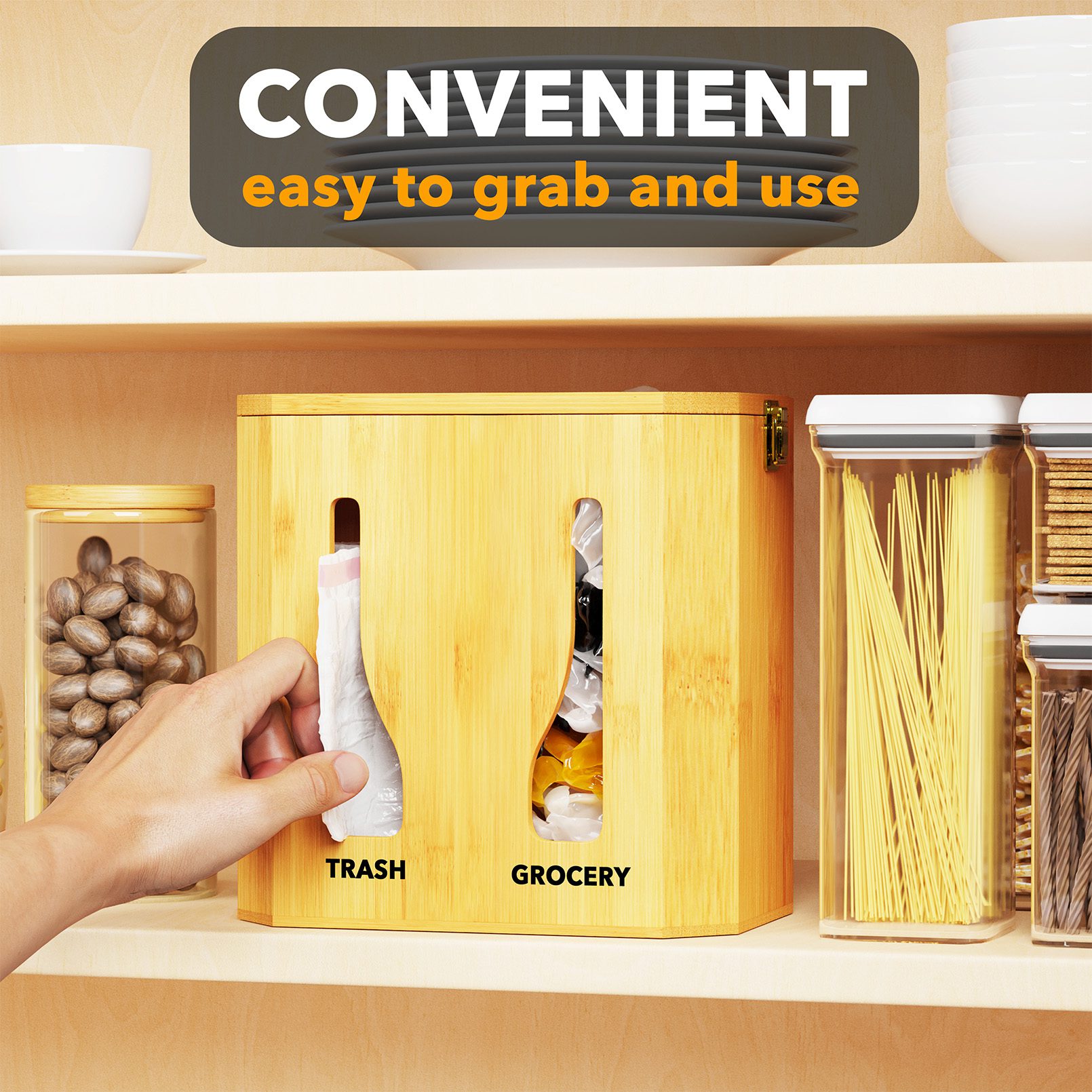 SpaceAid trash bag dispenser