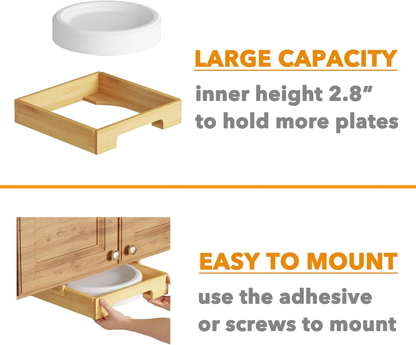 Under Cabinet Paper Plate Holder