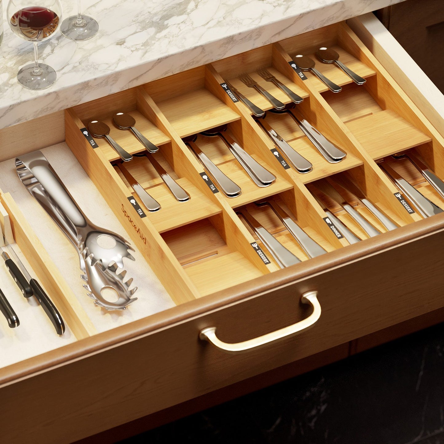 kitchen utensil drawer organizer