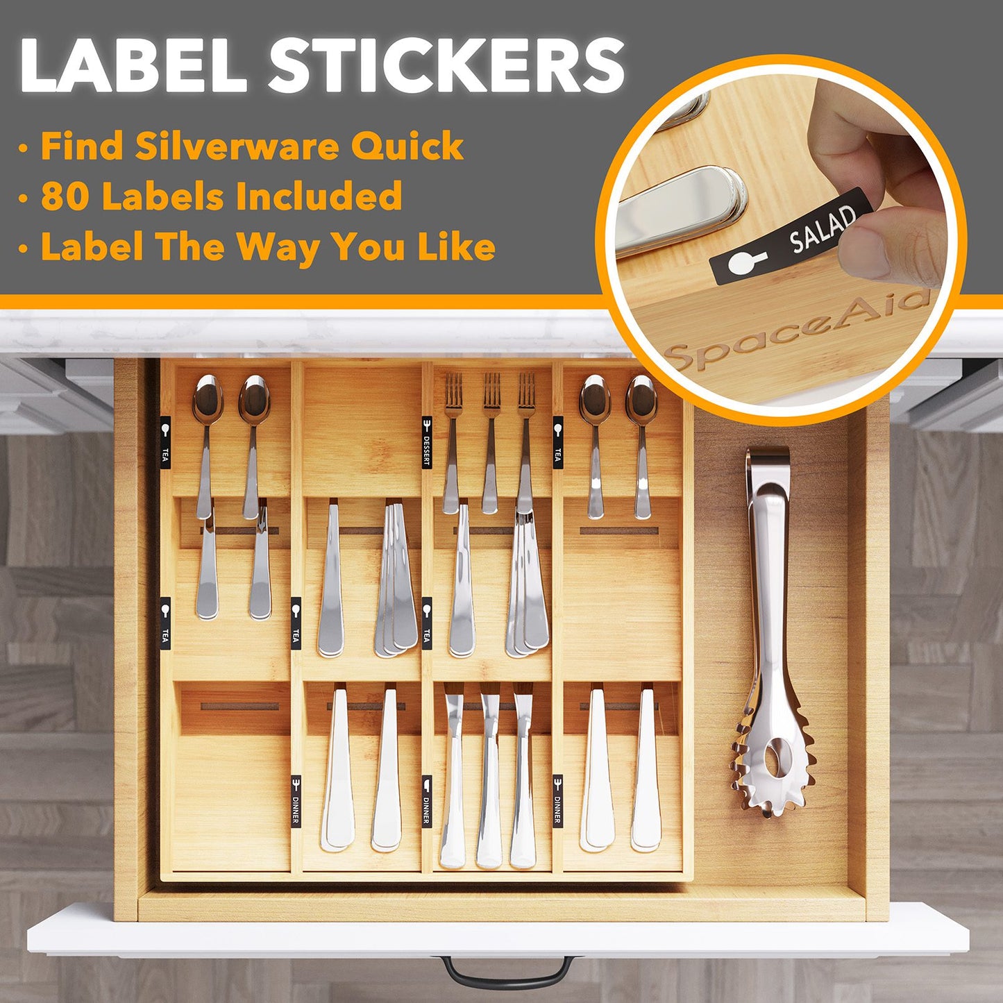 kitchen utensil drawer organizer