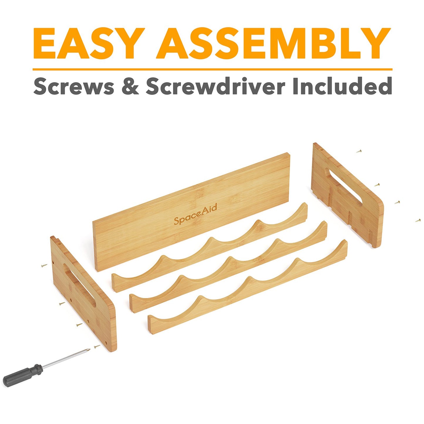 SpaceAid water bottle storage rack