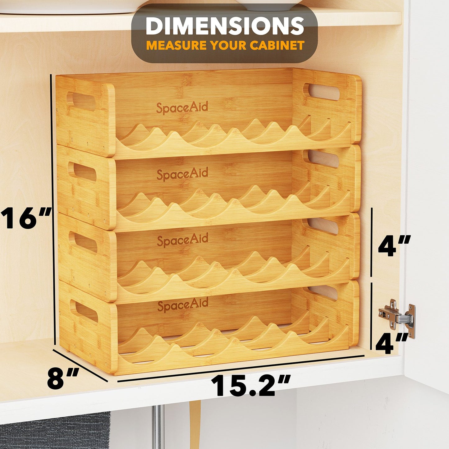 SpaceAid water bottle storage rack