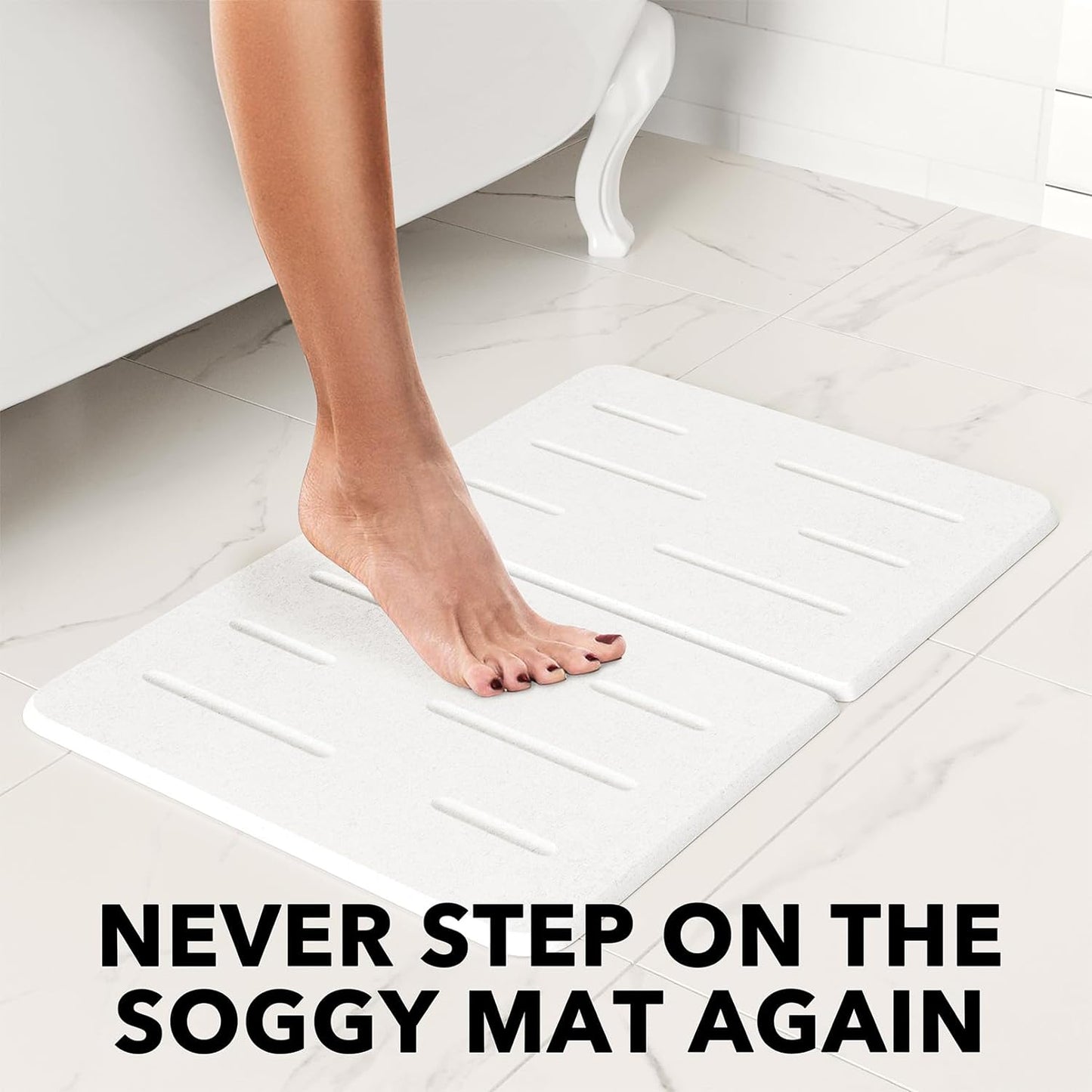 white bath mate