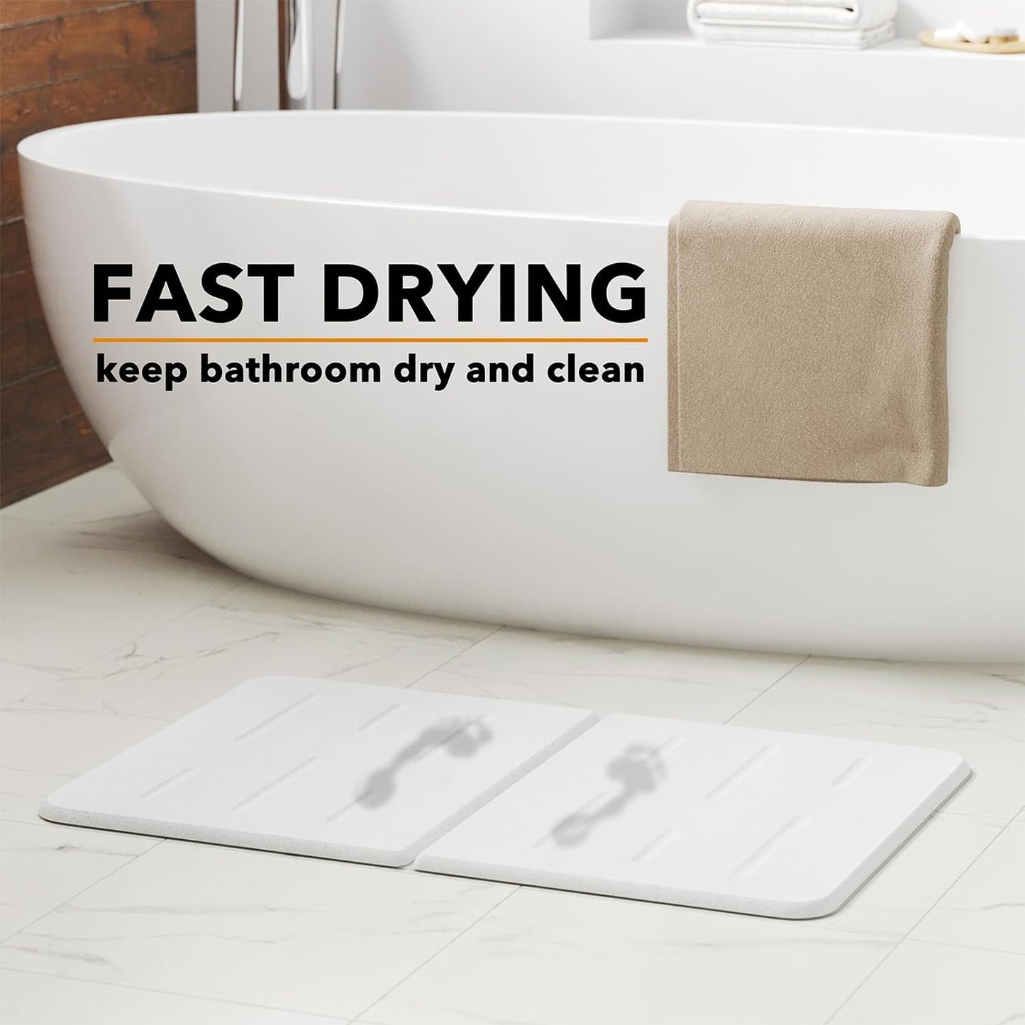 White Bath Mat