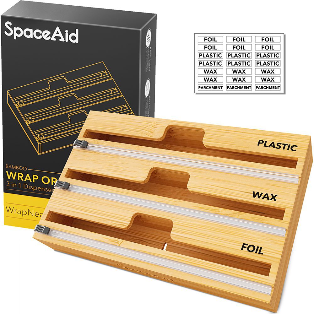 SpaceAid Organizer Official Store - Bamboo Drawer Organizer
