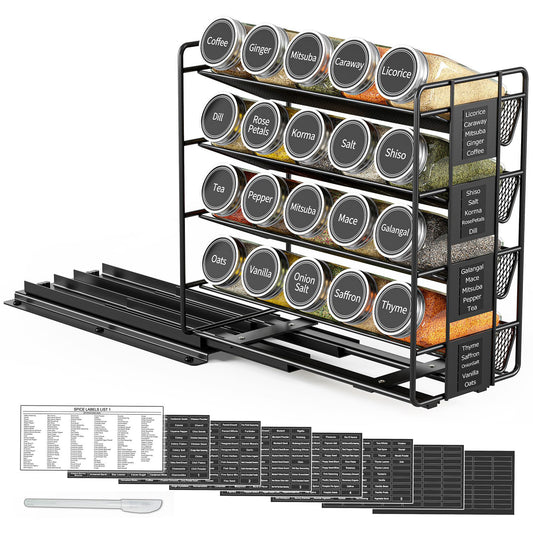 SpaceAid pull out spice rack organizer