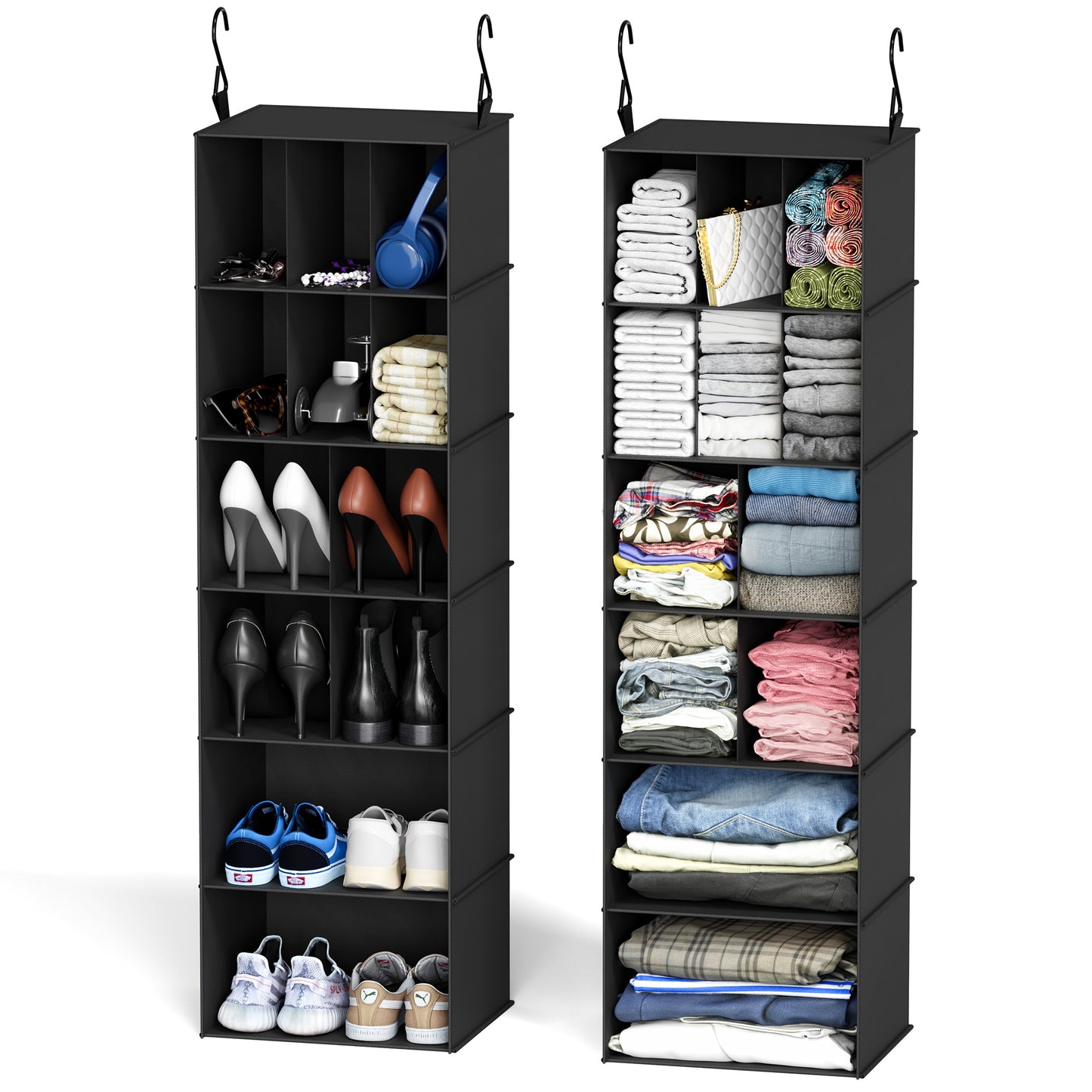 SpaceAid 2 Pack Hanging Closet Organizer