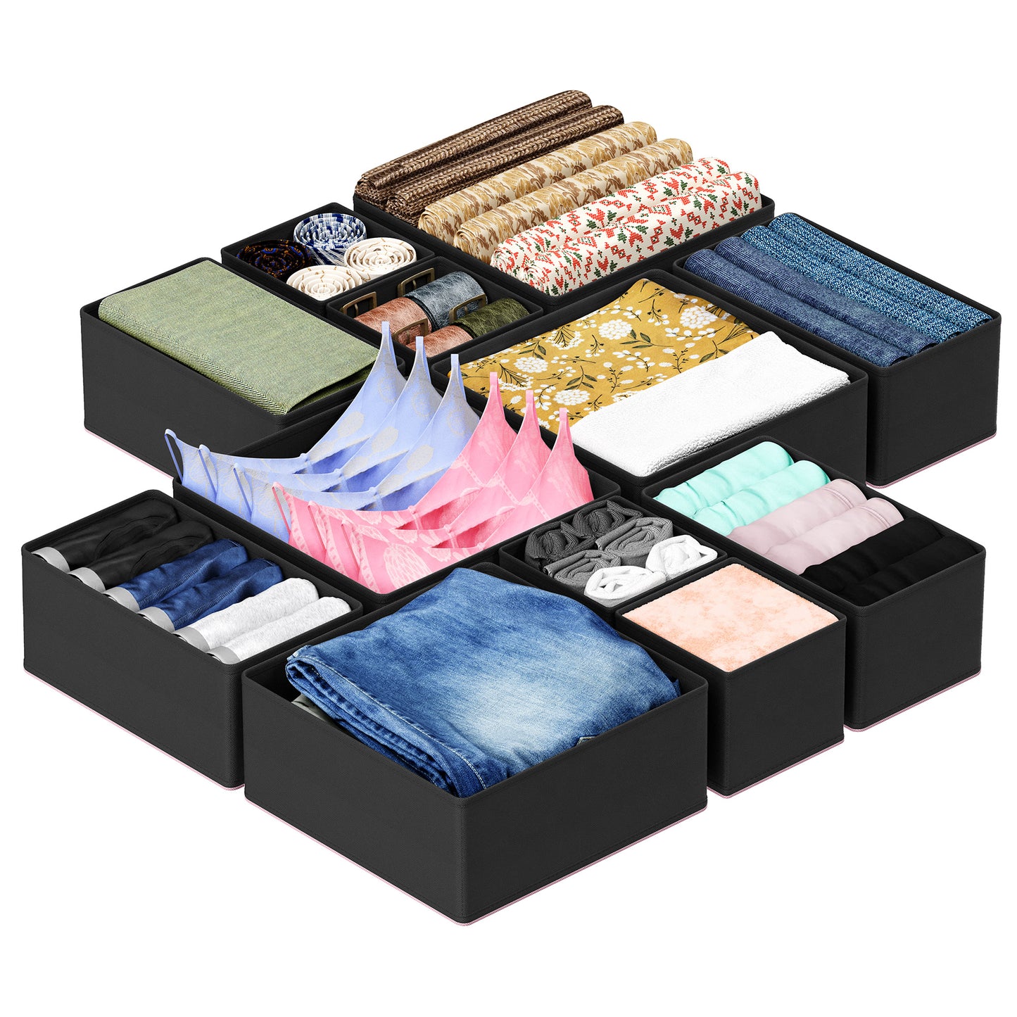 SpaceAid 12 Pack Drawer Organizers for Clothes