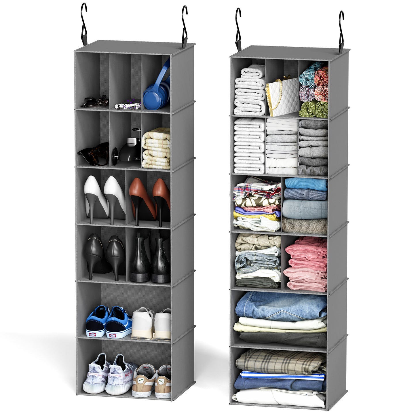 SpaceAid 2 Pack Hanging Closet Organizer