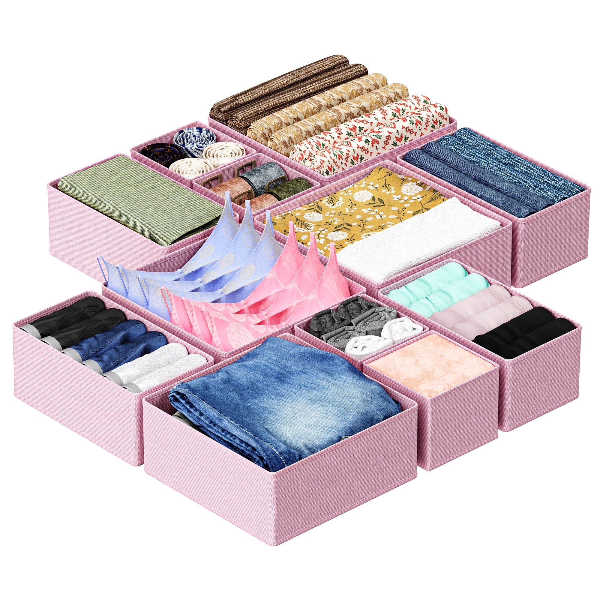 SpaceAid 12 Pack Drawer Organizers for Clothes