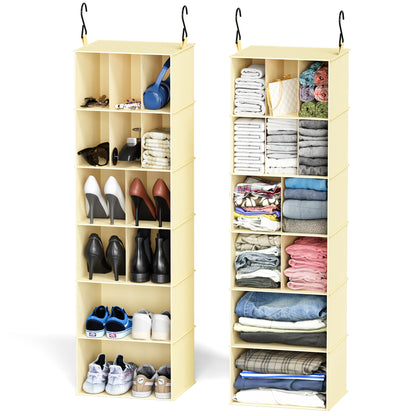 SpaceAid 2 Pack Hanging Closet Organizer