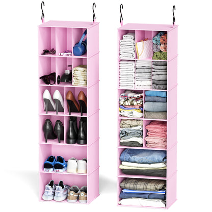 SpaceAid 2 Pack Hanging Closet Organizer