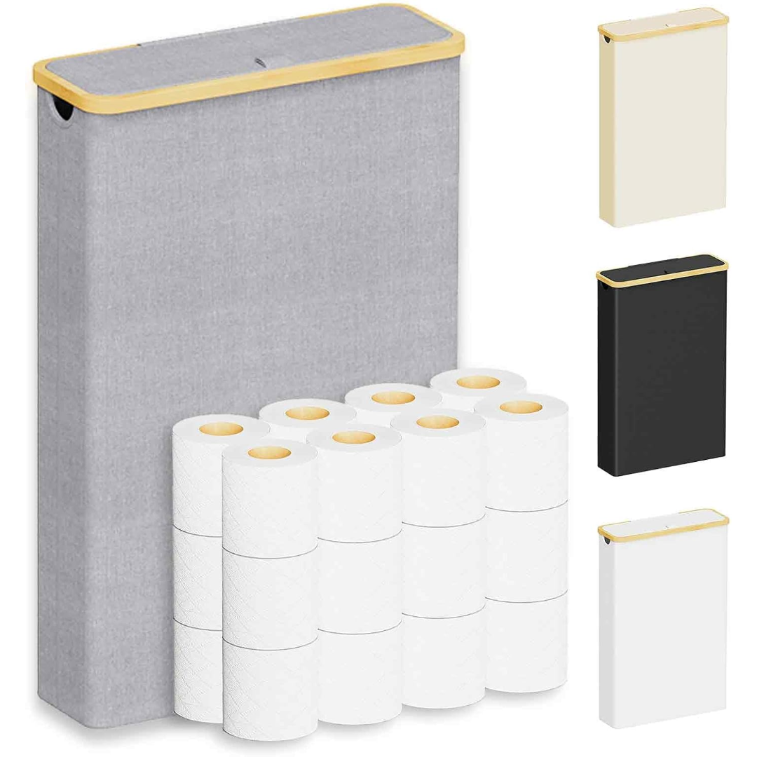 Extra Large Toilet Paper Storage Gray