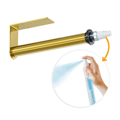 SpaceAid®  SprayNeat 2-in-1 Wall Mount Paper Towel Holder with Spray Bottle in Gold