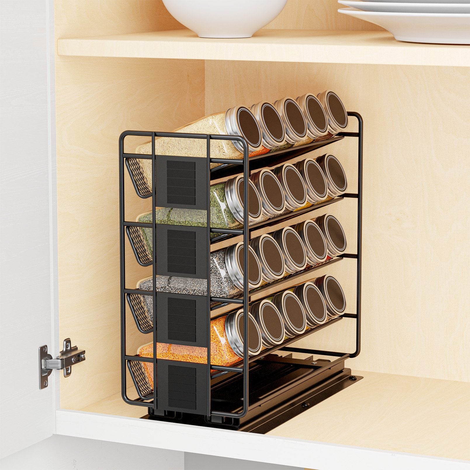 Kitchen Cabinet Pull Out Spice Rack