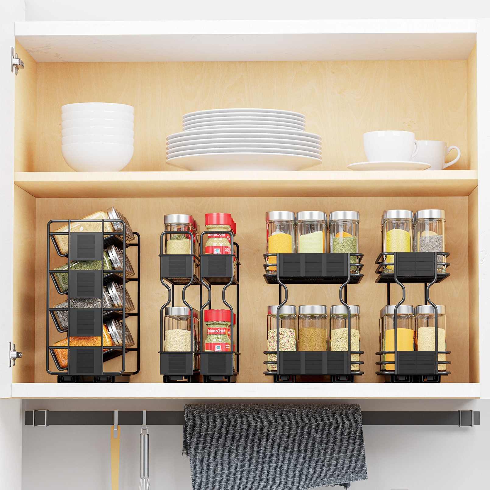 Kitchen Cabinet Pull Out Spice Rack