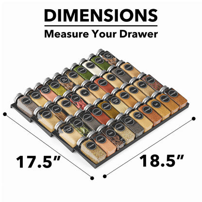 SpaceAid kitchen drawer spice organizer