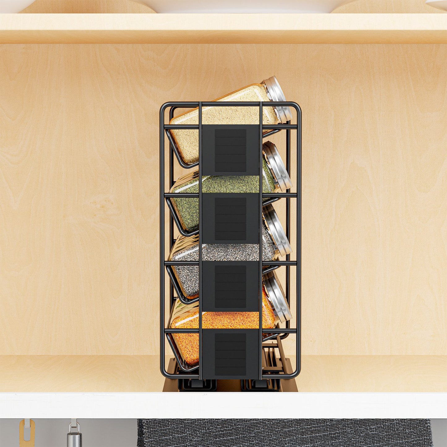 Kitchen Cabinet Pull Out Spice Rack