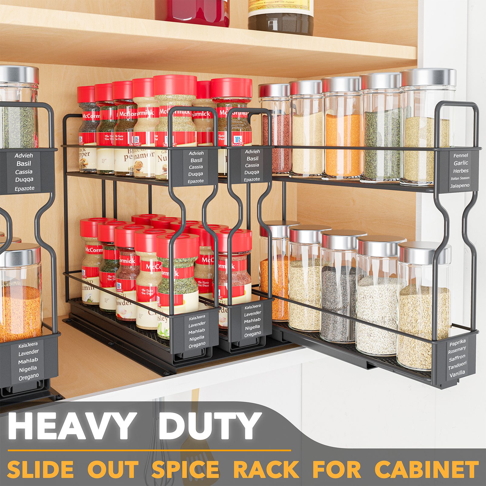 Pull Out Cabinet Organizer, Expandable Pull Out Shelves for Kitchen  Cabinets, Heavy Duty Slide Out Pantry Shelves Sliding Shelf for Home  Kitchen,Under
