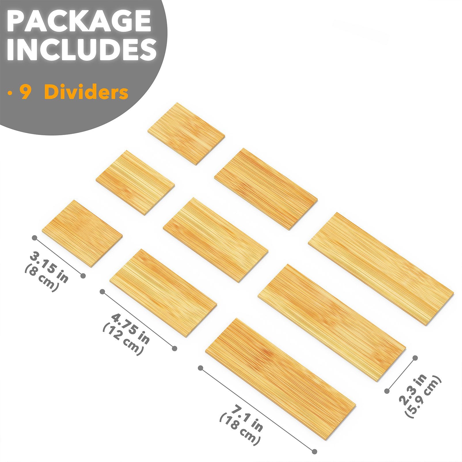 bamboo drawer divider inserts