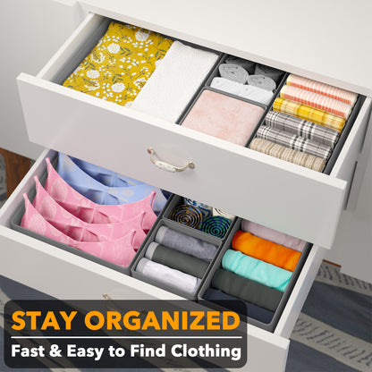 SpaceAid 12 Pack Drawer Organizers for Clothes