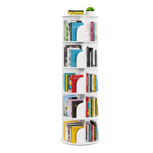 5 Tier Rotating Bookcase