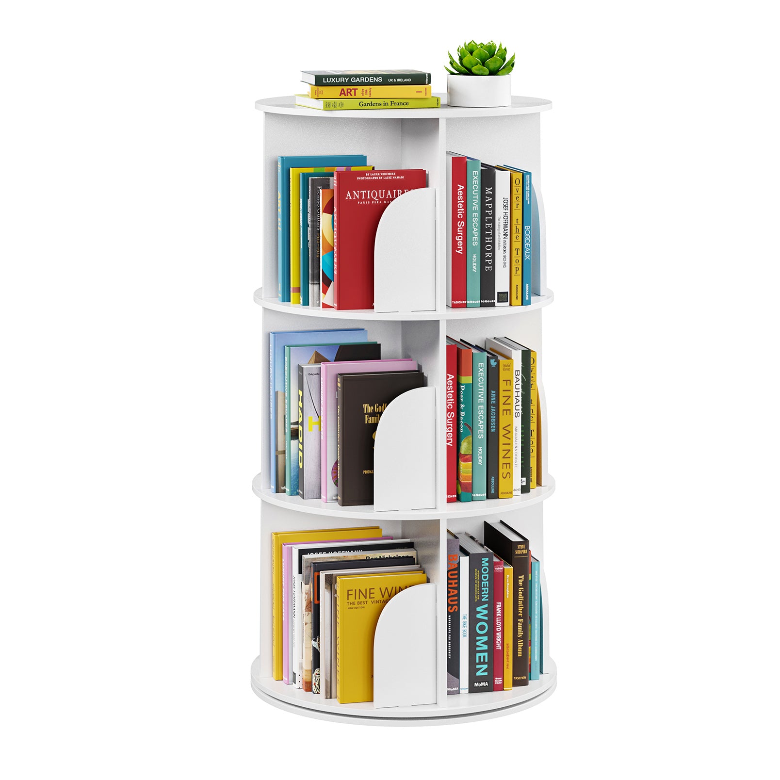 3 Tier Spinning Bookshelf