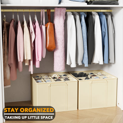 Space-Saving Shoe Organizer Beige