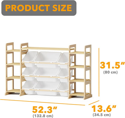 Large Toy Storage Organizer 9 Shelves 9 Bins