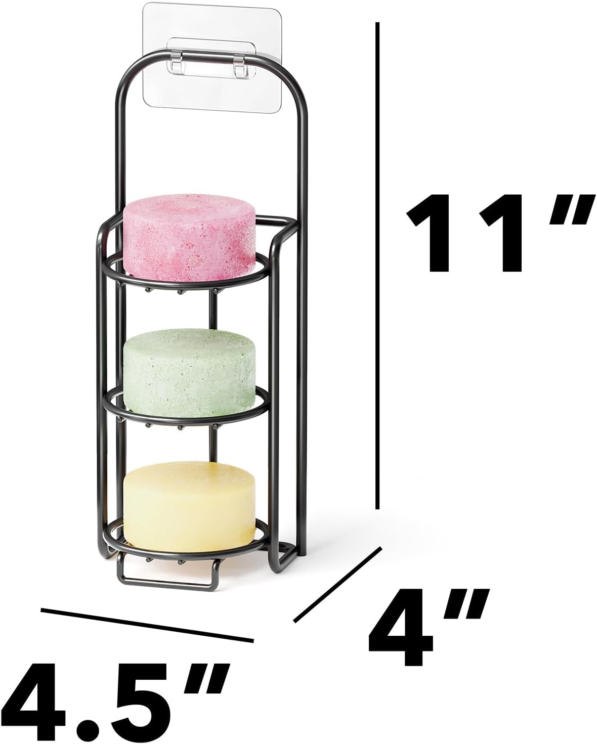 SpaceAid 4 Tier Bar Shampoo Holder for Shower, Gray
