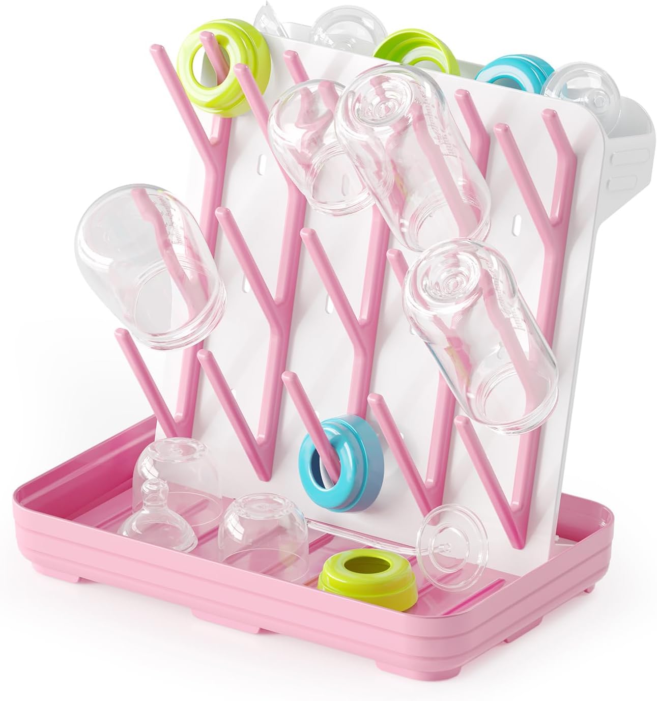 Bottle Drying Rack Pink