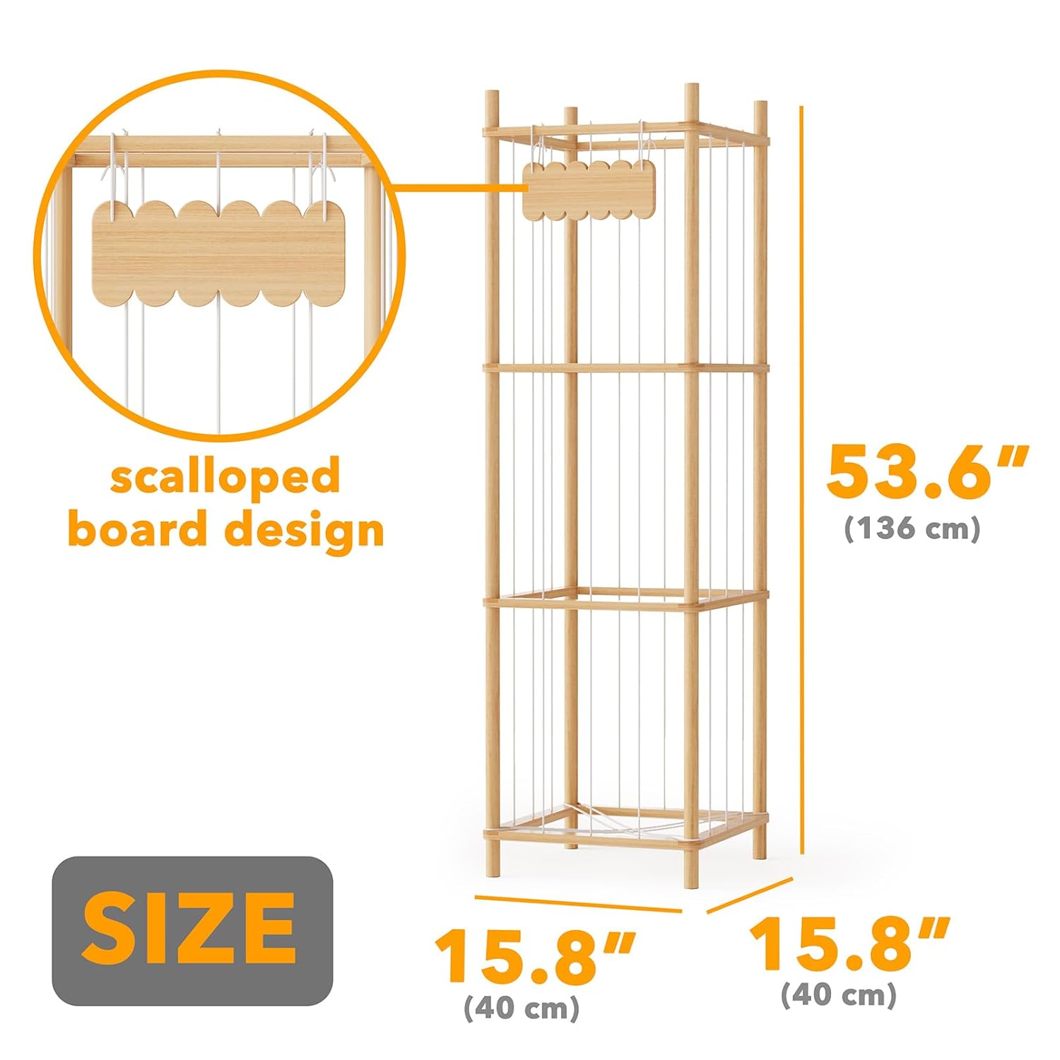wooden stuffed animal organizer sturdy vertical design