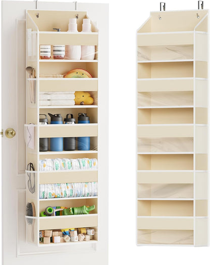 SpaceAid Over The Door Organizer with 5 Large Pockets and 10 Mesh Side Pockets