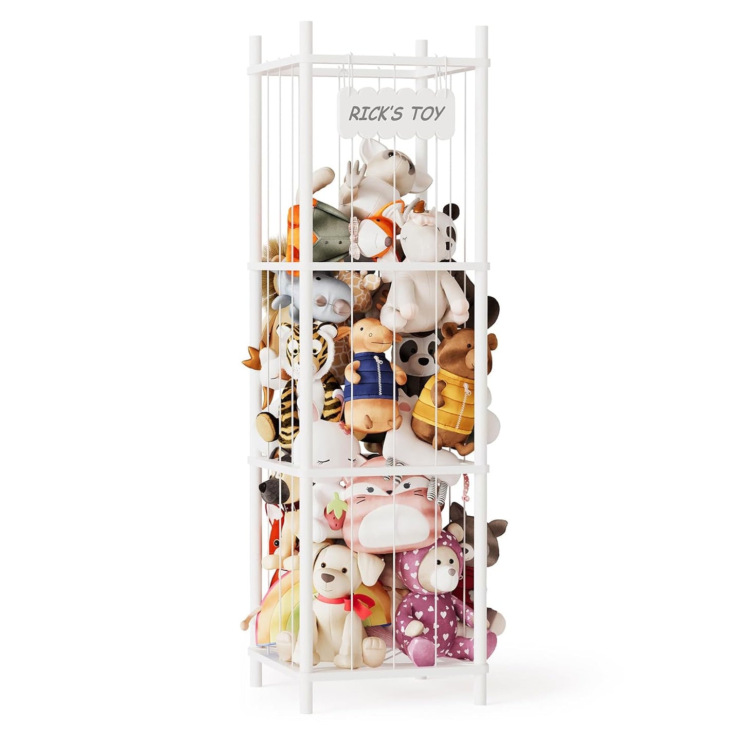 Stuffed Animal Storage Organizer – Large Wooden Stuffed Animal Zoo