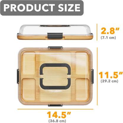 SpaceAid Charcuterie Board and Serving Tray, 5 Compartments